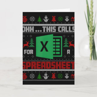 Oh This Calls For A Spreadsheet Christmas Sweater  Kort
