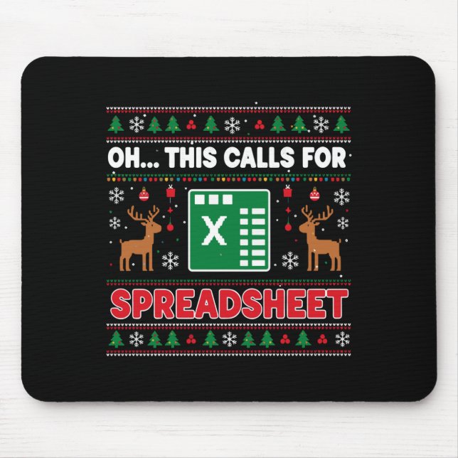 Oh This Calls For A Spreadsheet Christmas Sweater  Musmatta (Framsidan)