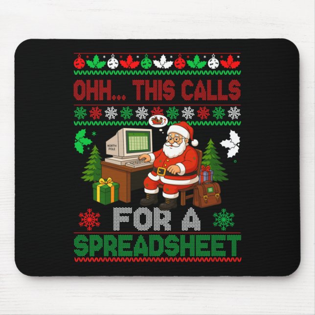 Oh This Calls For A Spreadsheet Christmas Sweater  Musmatta (Framsidan)