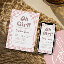 Oh Tjej! Rosa Rutig | Rutigt | baby shower