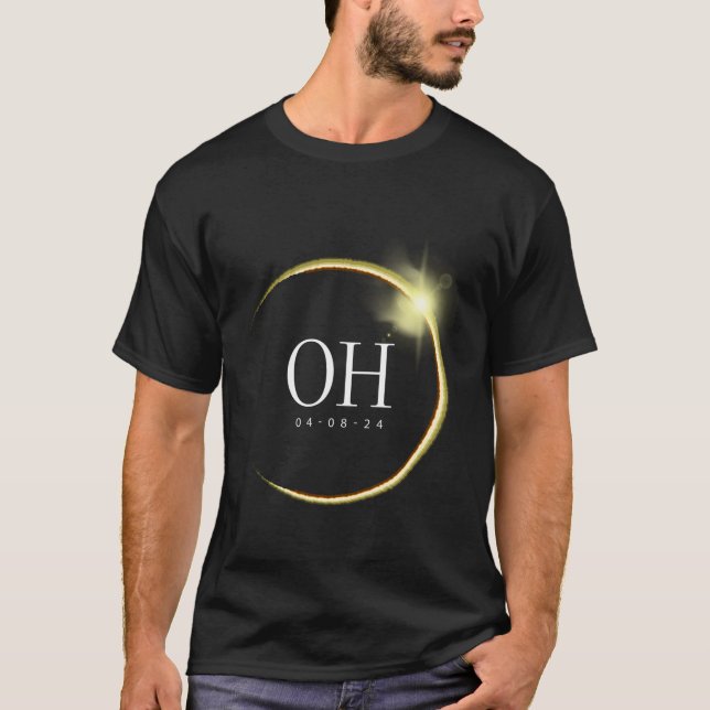 Oh Total Solar Eclipse 2024 T Shirt (Framsida)