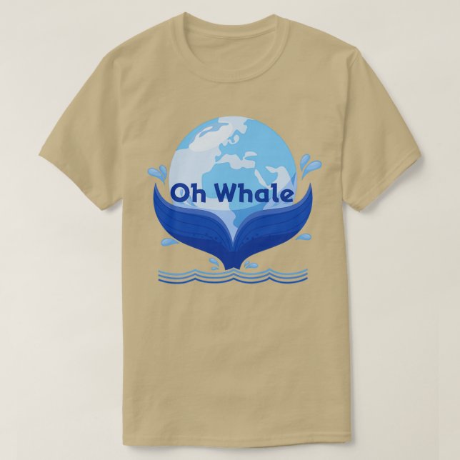 Oh Whale 55 2 T Shirt (Design framsida)