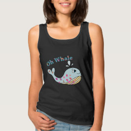 Oh Whale Cute Animal Fung Puns Typography Art Tröja