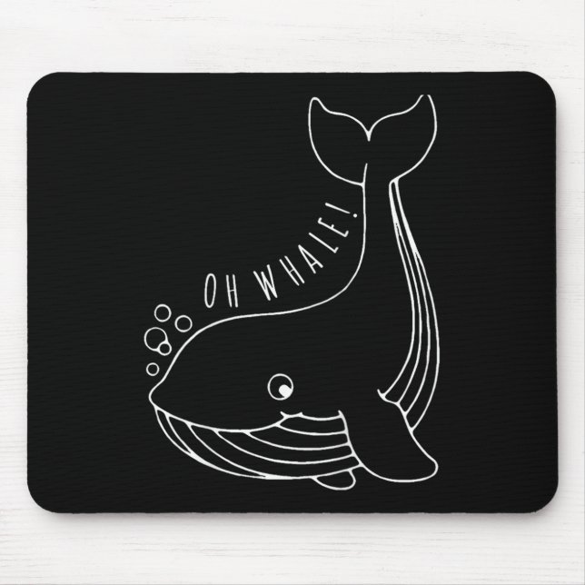 Oh Whale Funny Gift Musmatta (Framsidan)