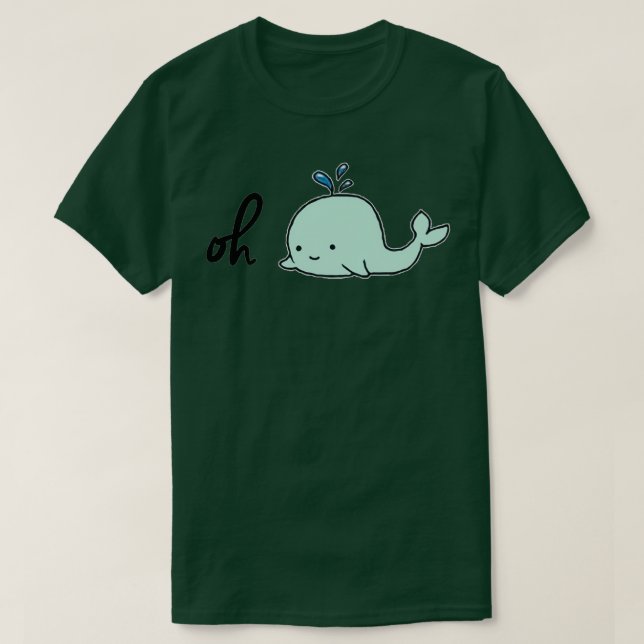 Oh Whale Mint T Shirt (Design framsida)