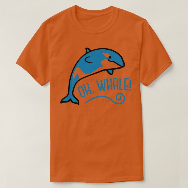 oh whale pun t shirt (Design framsida)