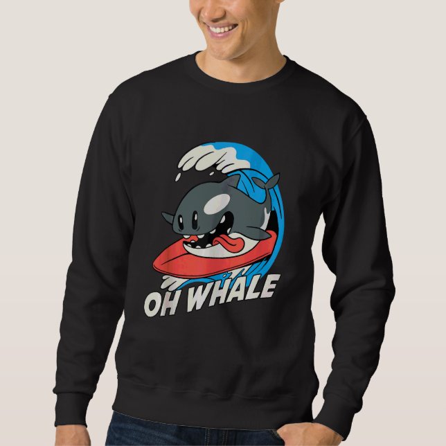 Oh Whale Tanktop Lång Ärmad Tröja (Framsida)
