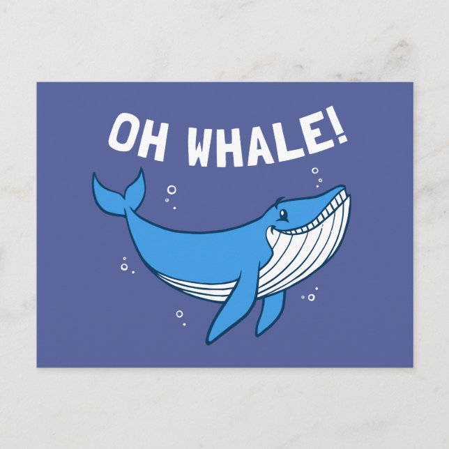 Oh Whale Vykort (Framsida)