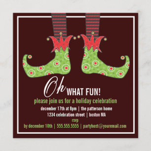 Oh, what fun! Glad Tomten Julfest Inbjudan