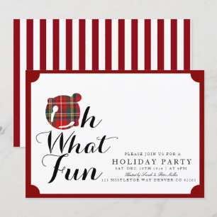 Oh What Fun Julfest Inbjudan