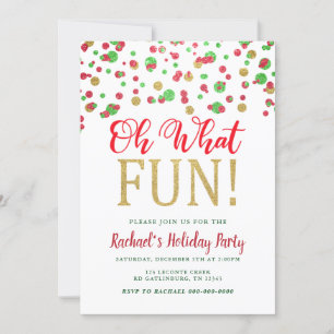Oh What Fun Julfest Inbjudan