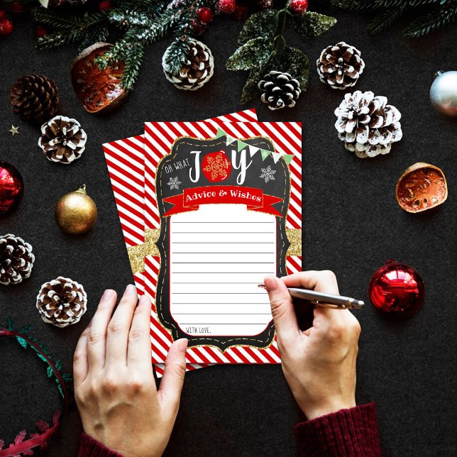 Oh What Joy jul Baby Shower Advice & Önskemål (Skapare uppladdad)