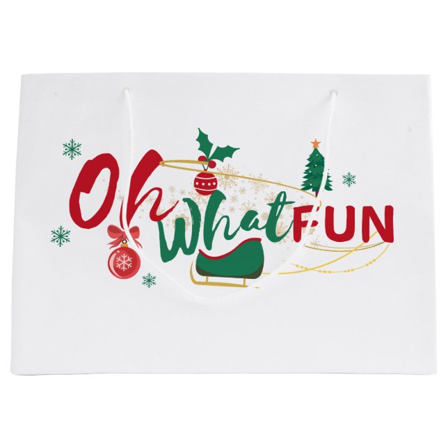 Oh What Roligt - Cheerful Helgdag Gift Bag (Framsidan)