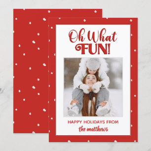 Oh What Roligt Cute Script Photo Julcard