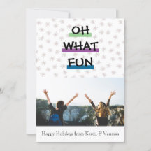 Oh What Roligt Färg Block jul Photo