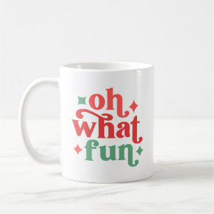 Oh What Roligt - Festive Helgdag Typography Kaffemugg