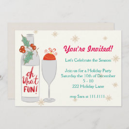 Oh What Roligt Helgdag Inbjudan