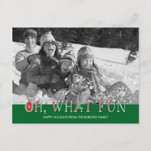 Oh What Roligt Helgdag Photo Card-vykort Helg Vykort