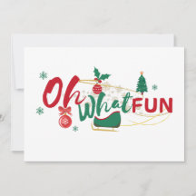 Oh What Roligt - julhälsningskort