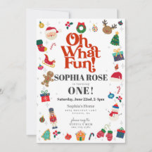 Oh What Roligt Julvinter First Födelsedagsfest