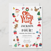 Oh What Roligt Julvinter Födelsedagsfest