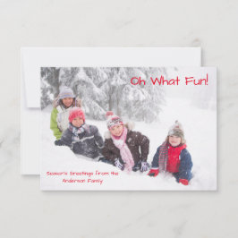 Oh What Roligt Photo Red Dots - 3 x 5-julkort Inbjudningar