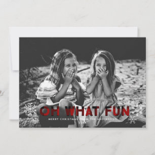 Oh What Roligt Red Buffalo Play-julkort Julkort