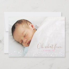 Oh What Roligt Retro Julklapp Photo Card Julkort