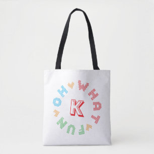 Oh What Roligt Typography Monogram jul Tygkasse