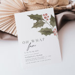 Oh What Roligt Winter Barns födelsedag Inbjudningar<br><div class="desc">Vilken roligt det är att vara ONE! Be dina vänner och din familj att gå med dig för dina små första födelsedag. Den här konstruktionen har vintern med vattenfärg på vit bakgrund med bedövande serif och kursiv typografi.</div>