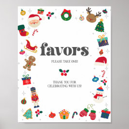 Oh What Roligt Winter jul Favorites Sign Poster