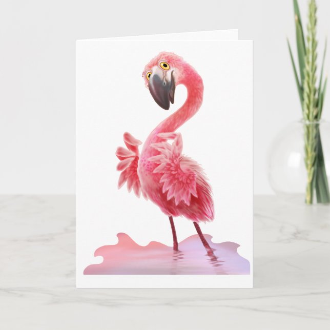 Oh Yeah Flamingo! Kort (Framsida)