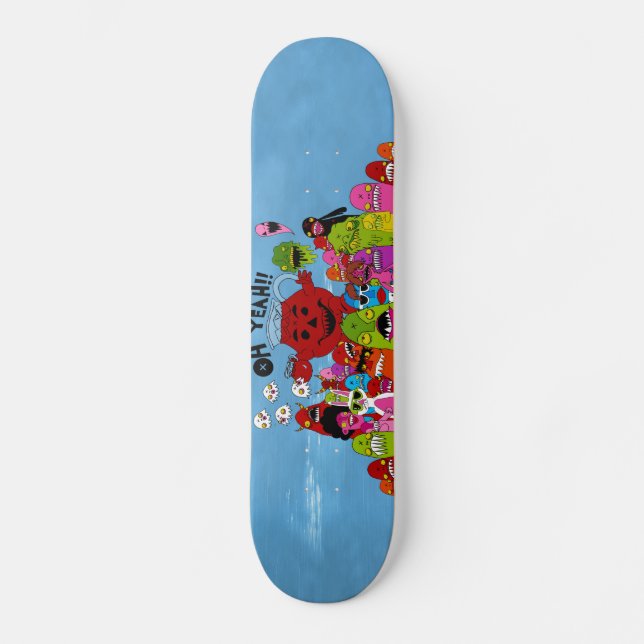 Oh Yeah vid Demonbabies Skateboard Bräda 20,5 Cm (Framsida)