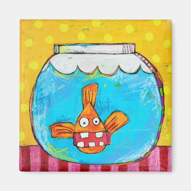 Ohackat Goldfish Magnet (Framsidan)