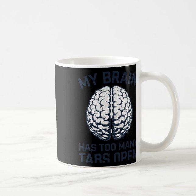 Ohackat - min hjärna har för många flikar öppna kaffemugg (Höger)