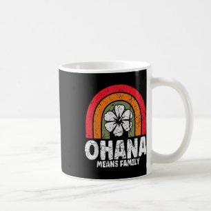 Ohana betyder familj Hawaii sommar palmer strand Kaffemugg