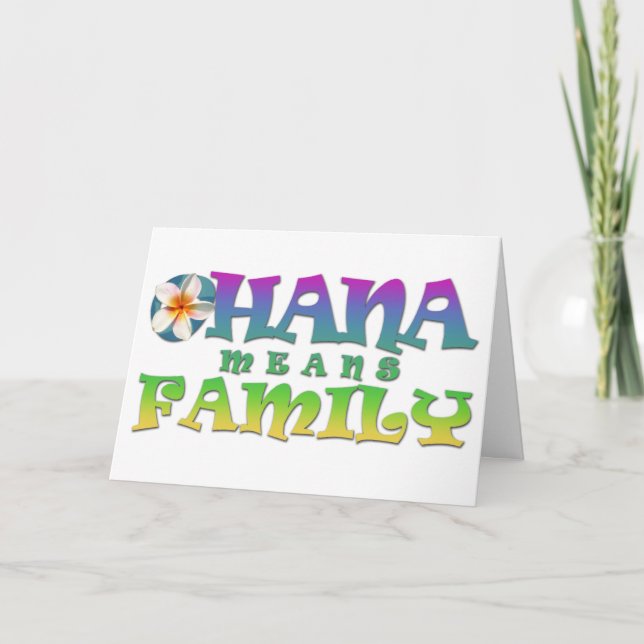 Ohana elak-familjen - Tillfällen Blank Card Kort (Framsida)