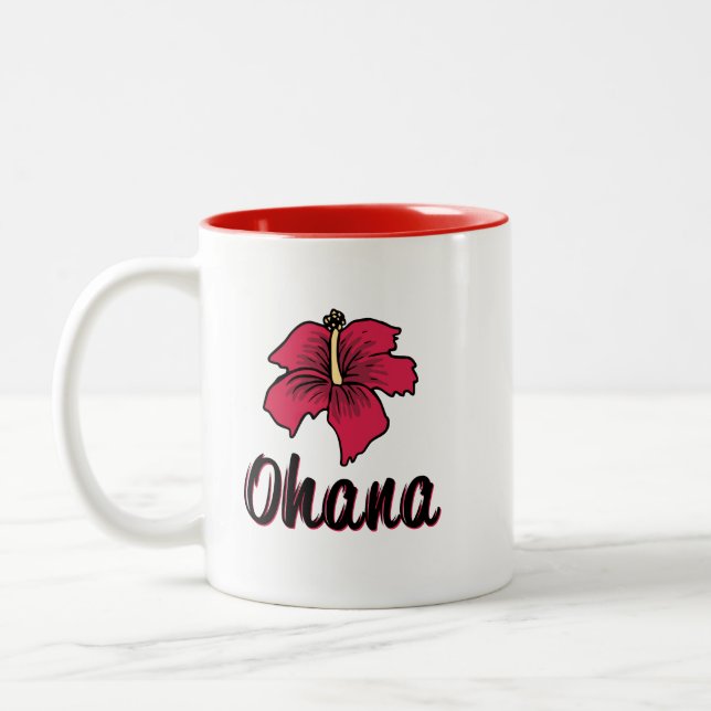 Ohana elak Family Hawaiian Coffee Mugg (Vänster)