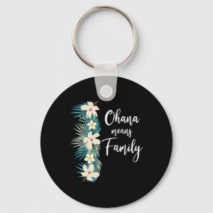 Ohana Elak Family Hawaiian Flower Vacation Nyckelring