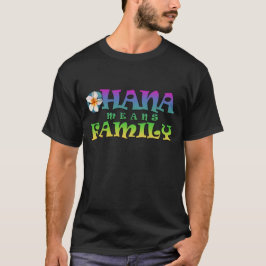 Ohana elaks familj - med plumeria Manar T-shirt