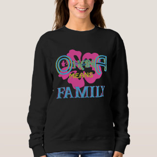 Ohana hawaiianskt retro-sommar Hawaii blomma famil T Shirt