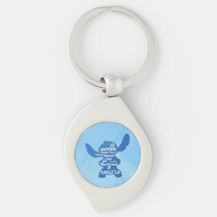 Ohana Swirl Silverfärgad Nyckelring
