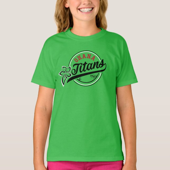 Ohana Titans Girls T-Shirt (Framsida)