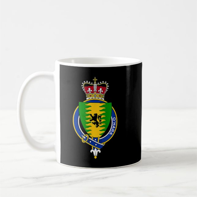 O'Hara Jackar om Arm Family Crest Kaffemugg (Vänster)