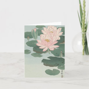 Ohara Kosen Blommar Vatten Lily - Tomt kort