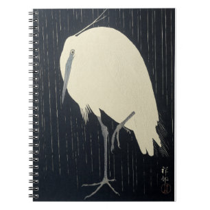Ohara Kosen Silver Heron i Spanien Anteckningsbok