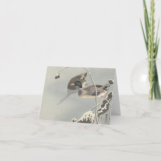 Ohara Kosen Two Mallards - Tomt kort (Framsida)