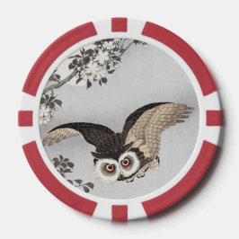 Ohara Koson Scops Uggla Cherry Blommar & Måne Poker Marker
