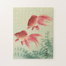 Ohara Koson, Veiltail Goldfish - Japansk Fine Art