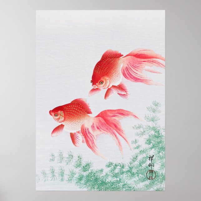 ohara koson's Japanese painting poster,vintage小原古邨 Poster (Framsidan)